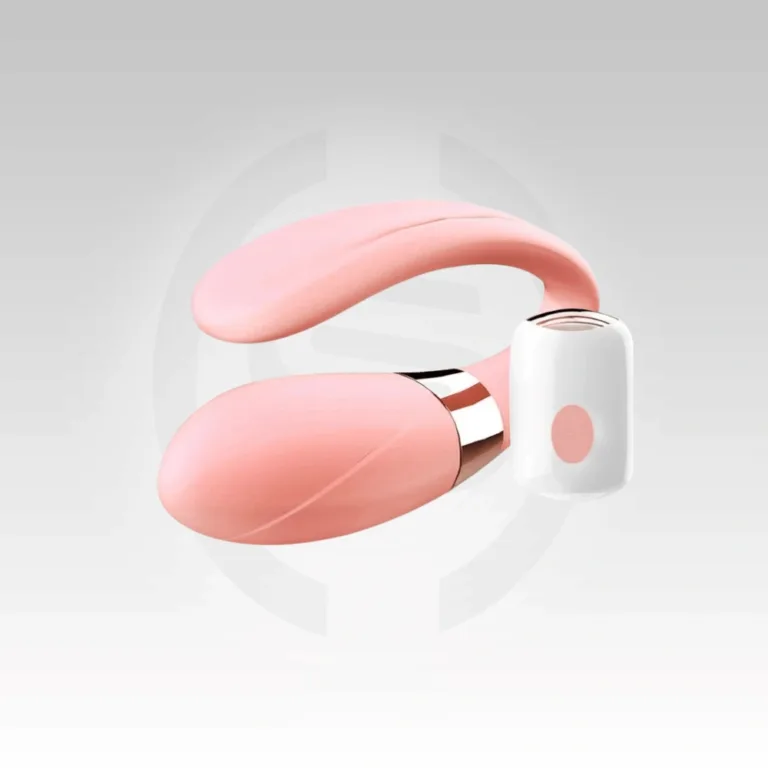 Pink U-Shape Remote Control Couple Vibrator with wireless controller and compact ergonomic design in Visakhapatnam, Andhra Pradesh, India