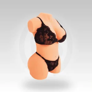 Realistic curvy half body intimacy doll