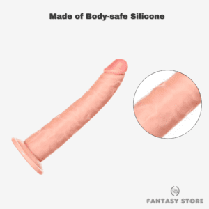 8" True-to-Life Realistic Pleasure Dildo closeup view