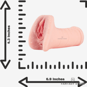 Dual-Feel Realistic Pocket Masturbator - size gide