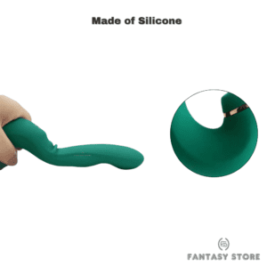made in green silicone vibrator