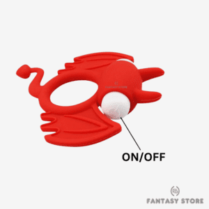 Lovemoment Batman Pleasure Vibrating Cock Ring with on/off switch