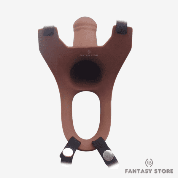 MaxCurve Hollow Strap-On Dildo back view