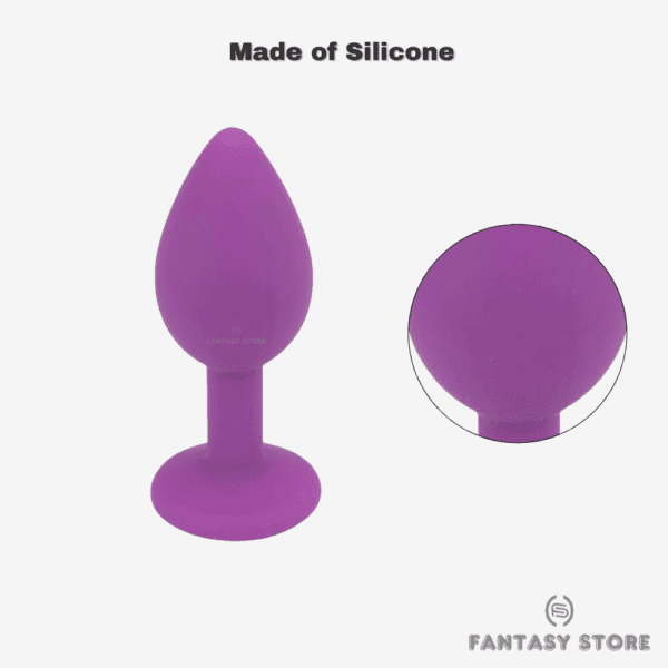GemGlow Silicone Pleasure Plug made of silicone