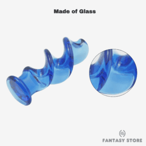 AquaFlow Glass Anal Plug made of glass