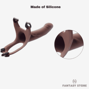 MaxCurve Hollow Strap-On Dildo silicone closeup
