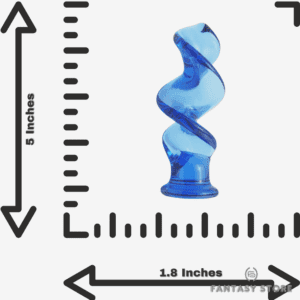 AquaFlow Glass Anal Plug size