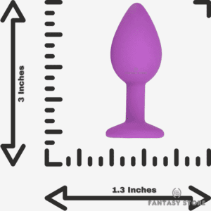 GemGlow Silicone Pleasure Plug size