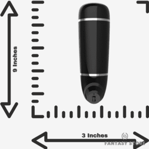 VibraCruz Intense Vibrating Masturbator size guide