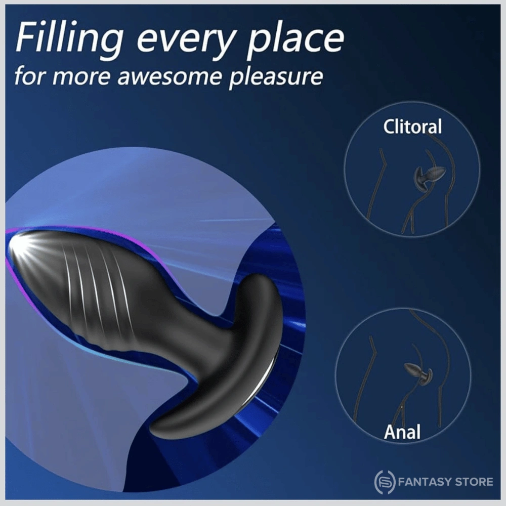 Wireless remote anal plug
