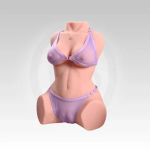 Veloura Deluxe Torso Sex Doll Masturbator front view with realistic soft silicone body, lifelike breasts and curves. Buy premium torso sex doll online in India from Fantasy Store.