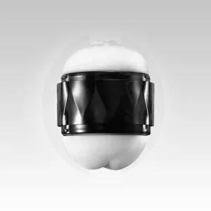 MiniPod dual vagina and anal masturbator with compact black and white design, available in India.