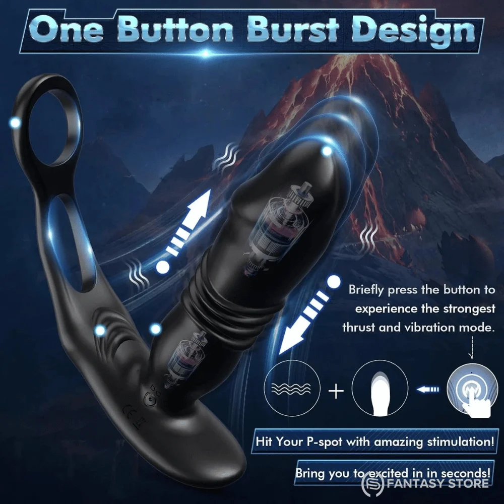 unleash-thrustpro-thrusting-vibrating-prostate-massager-mumbai Unleash ThrustPro prostate massager with 3 thrusting modes and 12 vibrating modes for customizable stimulation, available in Mumbai, India.
