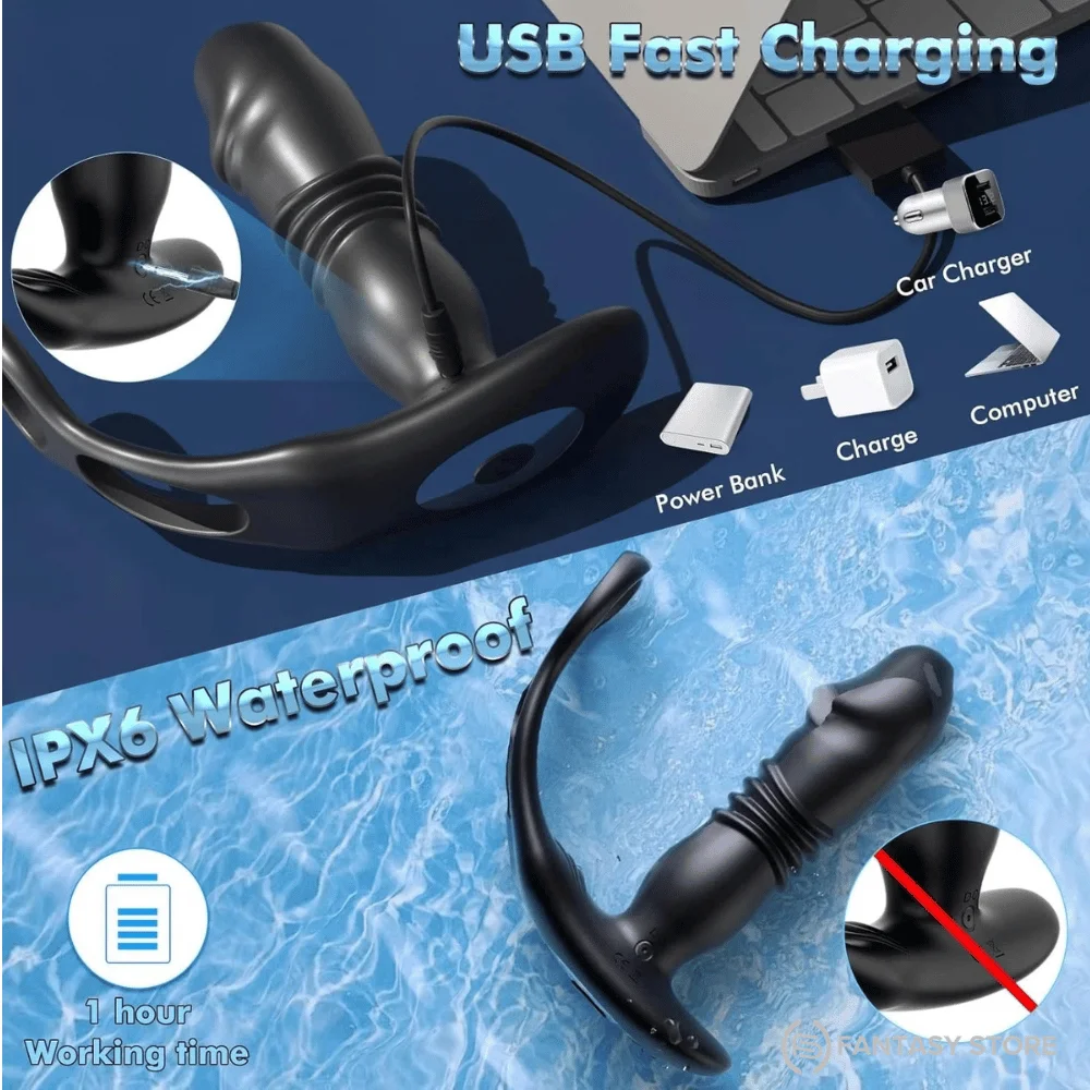 unleash-thrustpro-usb-fast-charging-waterproof-massager-hyderabad Unleash ThrustPro waterproof prostate massager with USB fast charging and rechargeable design, available in Hyderabad, India.
