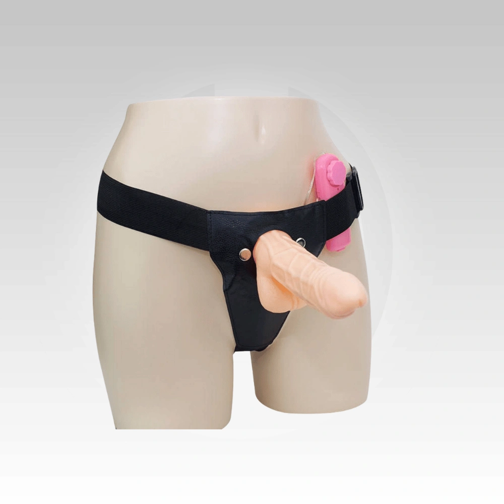 buy-aero-vibrating-harness-dildo-online-india.webp The Aero Hollow Vibrating Harness Dildo is displayed on a wearable harness, featuring an adjustable waistband, realistic dildo, and discreet online availability across India.