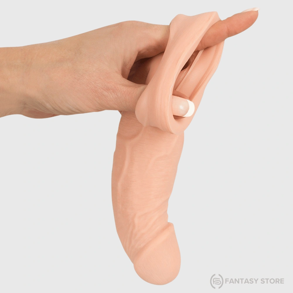 Flexible Silicone Penis Sleeve Extender with soft realistic texture and stretchable construction for adult use in Coimbatore, Tamil Nadu, India