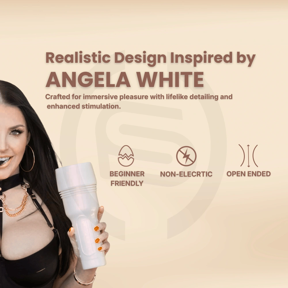 Angela White Exclusive masturbator with realistic detailing and lifelike design for adult pleasure in India, Gujarat and Ahmedabad.