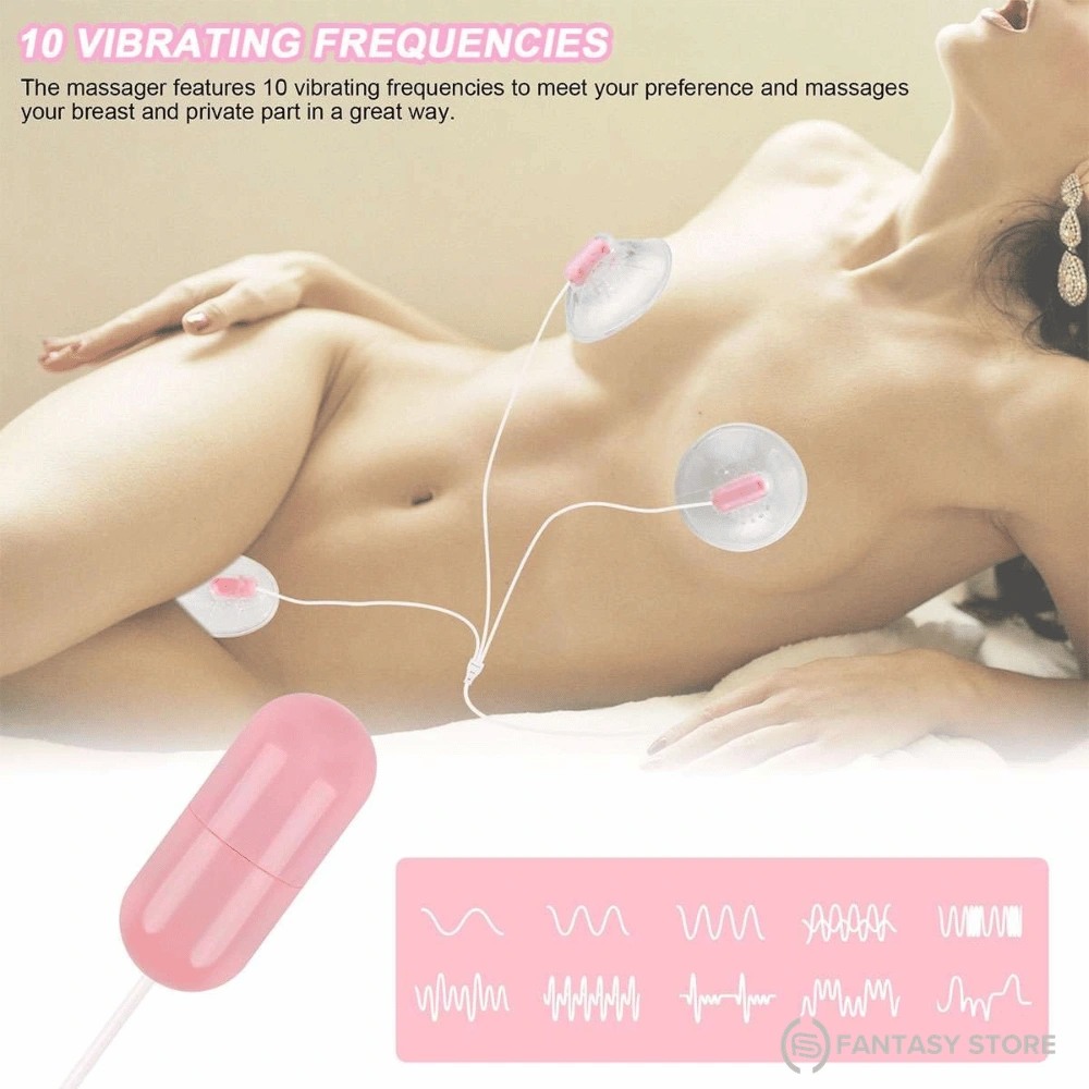 Nipora Triple Stimulation Clitoral & Nipple Massager with 10 vibration frequencies for customizable stimulation in India and Delhi.