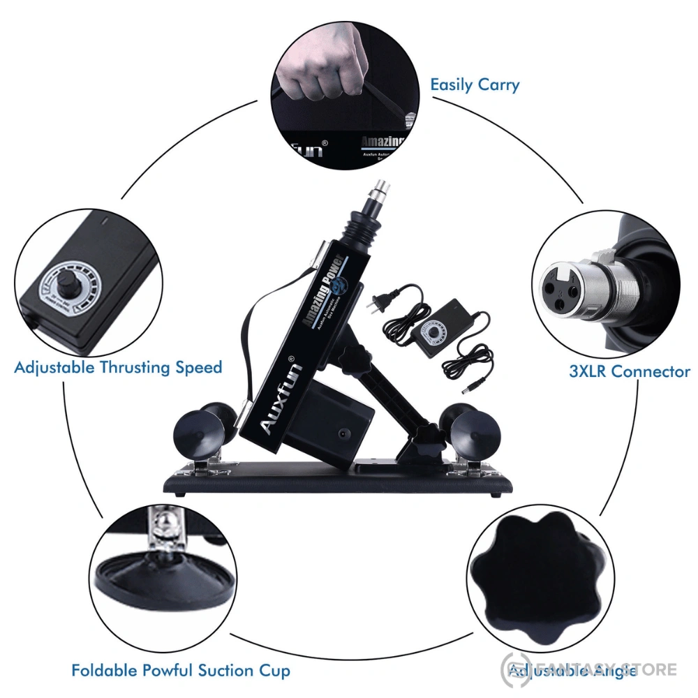 Adjustable speed thrusting machine
