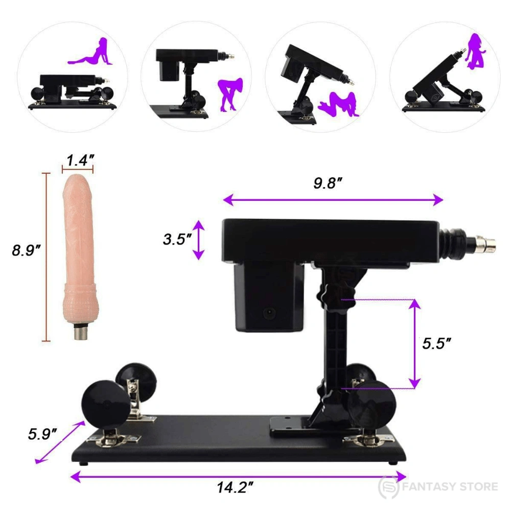 thrusting sex machine size