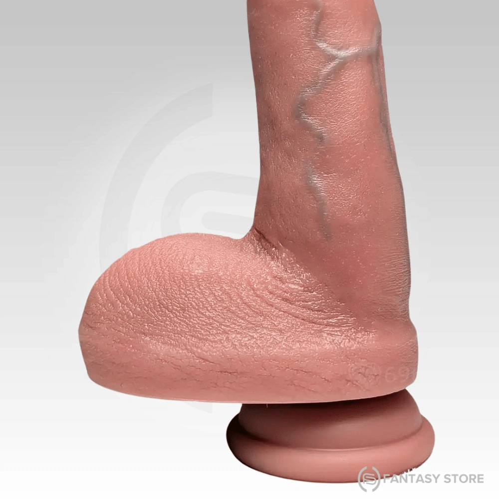 strong-suction-cup-dildo-base.webp Strong suction cup base on a realistic silicone dildo for hands-free use.